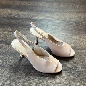 New sling back pumps